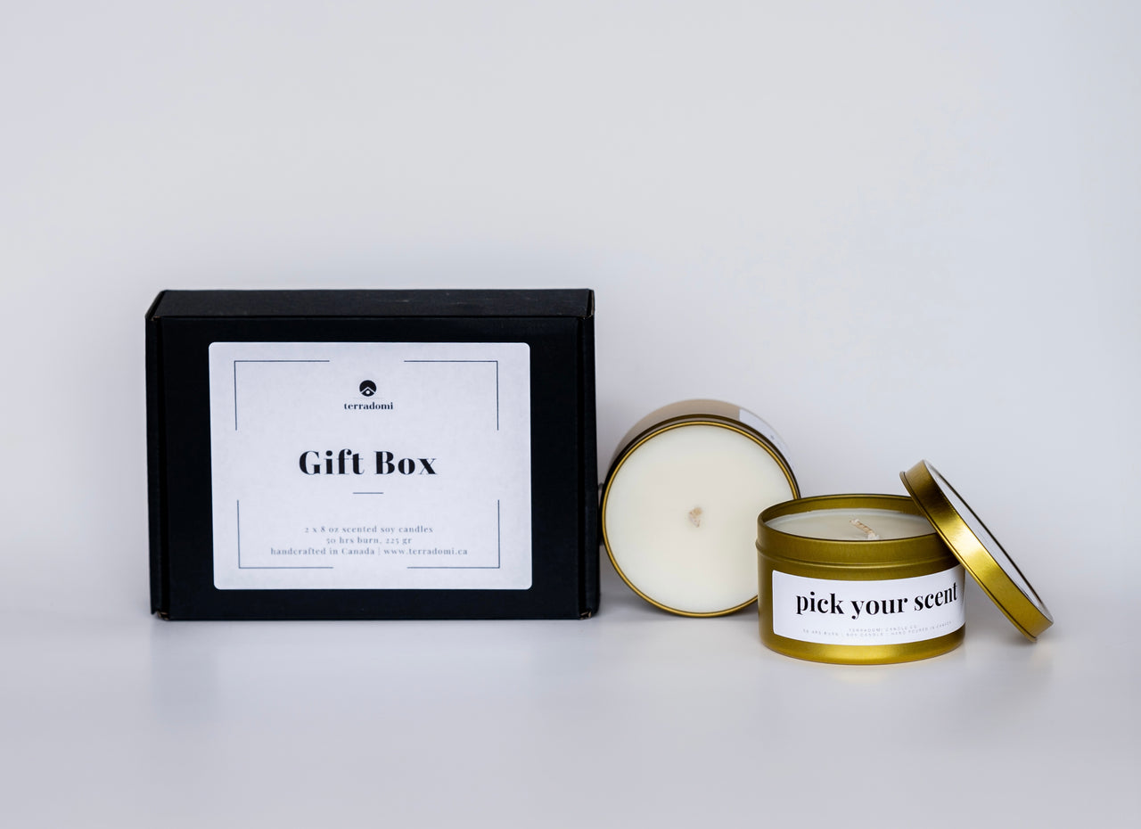 scented candles gift set