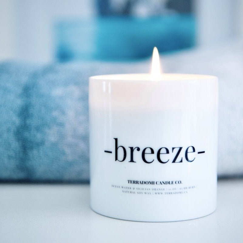 Terradomi ocean scented breeze candle 